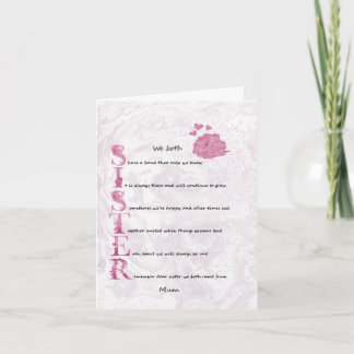 De kaart van het Gevoel van de zuster