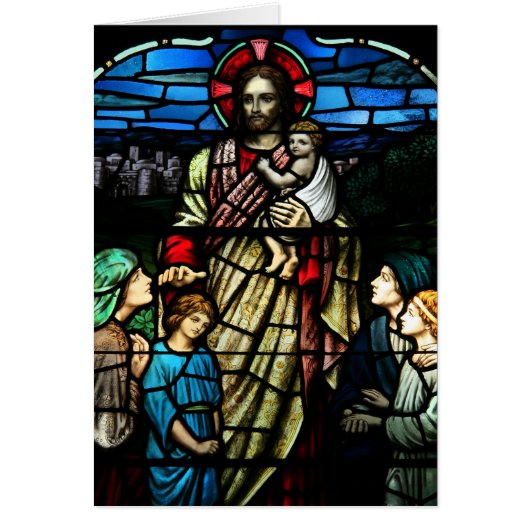 De Kaart van het Glas in lood Kinderen zonder blik (Voorkant)