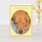 De Kaart van het Golden retriever van het (Gele Bloem)