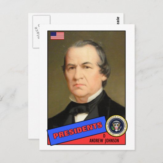 De Kaart van het Honkbal van Andrew Johnson (Voorkant / Achterkant)