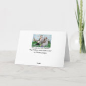 De kaart van het huwelijk, foto van 2 honden op (Achterkant)