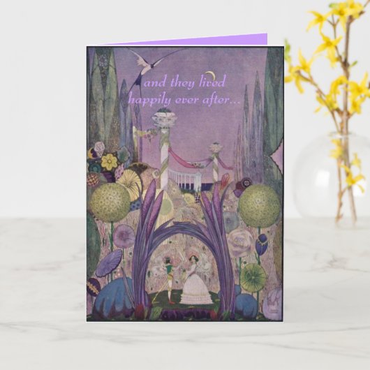 De Kaart van het Huwelijk van het sprookje (Gele Bloem)