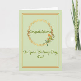 De Kaart van het huwelijk voor pa en New Bride
