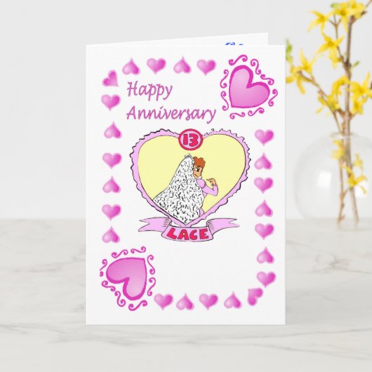 De kaart van het Jubileum - 13de kant (Gele Bloem)