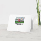 De kaart van het Jubileum, 2 honden die een team (Achterkant)