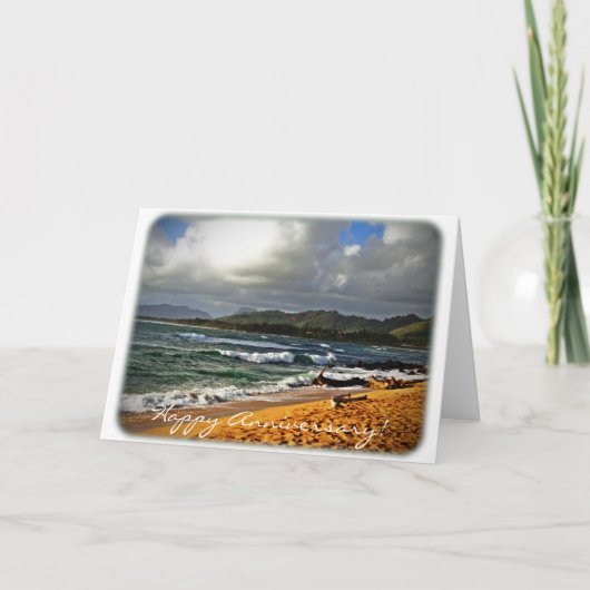 De Kaart van het Jubileum - de Foto van het Strand (Voorkant)