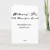 De Kaart van het Jubileum van de fietser (Achterkant)