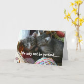 De Kaart van het Jubileum van het katje (Gele Bloem)