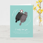 De Kaart van het Jubileum voor de Otter en de Das (Gele Bloem)