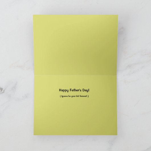 De Kaart van het Kameleon van vaderdag (Binnen)