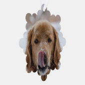 De Kaart van het Kerstmisornament van uw Hond (Rechts)