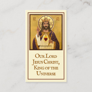 De Kaart van het King Icon Prayer Contactkaartje