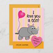 De Kaart van het Klaslokaal van de Valentijnsdag (Voorkant / Achterkant)