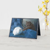 De Kaart van het konijntje en van het Kat (Gele Bloem)