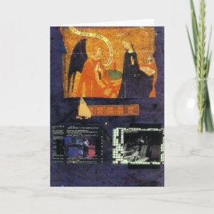 De Kaart van het kruiswoordraadsel en van de Engel