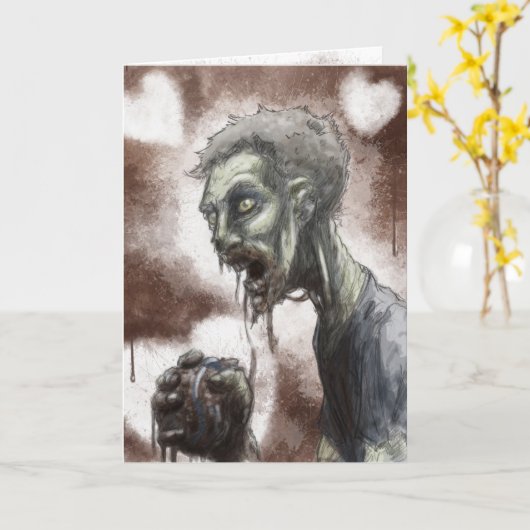 De Kaart van het Liefje van de zombie (Gele Bloem)