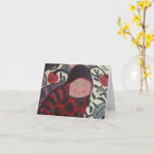 De Kaart van het Lieveheersbeestje van het baby (Gele Bloem)