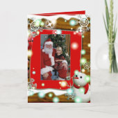 De Kaart van het Lijst van de Foto van Kerstmis (Voorkant)