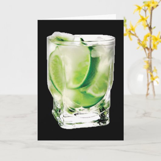 De Kaart van het Limoen van de wodka (Gele Bloem)