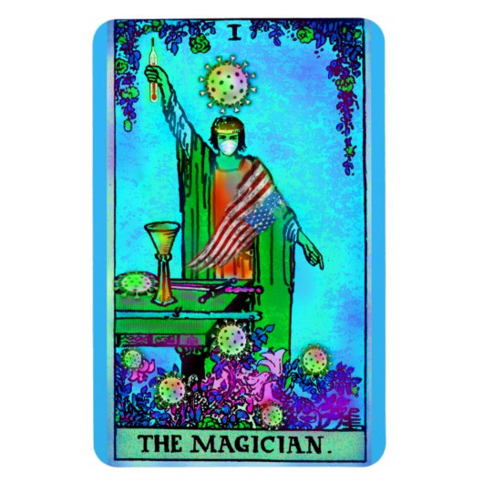 De Kaart van het Magicische Coronavirus Tarot Magneet (Verticaal)
