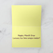 De Kaart van het Masker van Gras van Mardi (Binnen)