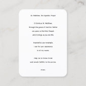 De Kaart van het Mattheusgebed Visitekaartje (Achterkant)