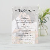 De Kaart van het Menu van de Bieden van de Band va (Staand voorkant)