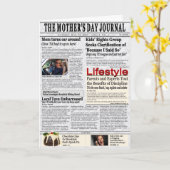 De Kaart van het moederdag (Gele Bloem)