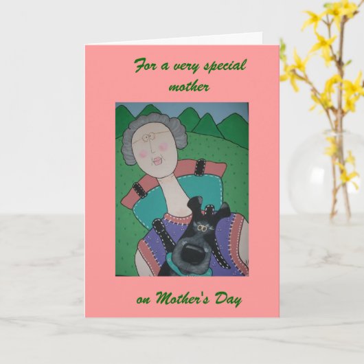 De Kaart van het moederdag (Gele Bloem)