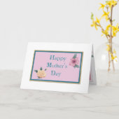 De Kaart van het moederdag (Gele Bloem)