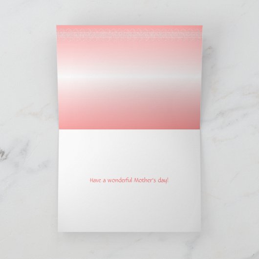 De Kaart van het moederdag met Kat (Binnen)