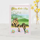 De Kaart van het moederdag, met weinig Dalmatische (Gele Bloem)