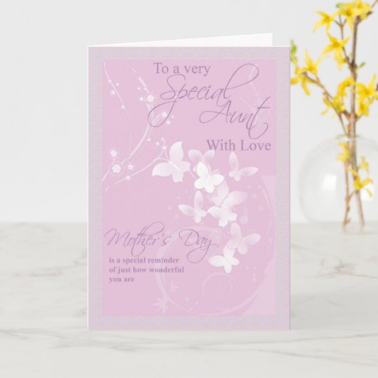 De Kaart van het moederdag, Speciale Tante (Gele Bloem)