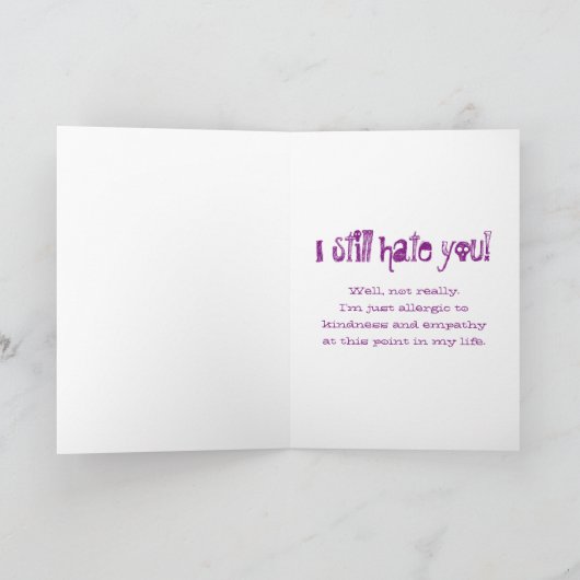 De Kaart van het moederdag: Tiener Angst (Binnen)