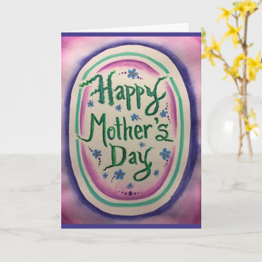 De Kaart van het moederdag: Tiener Angst (Gele Bloem)