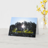De kaart van het moederdag - van al familie (Gele Bloem)