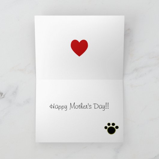 De Kaart van het Moederdag van Boston Terrier (Binnen)