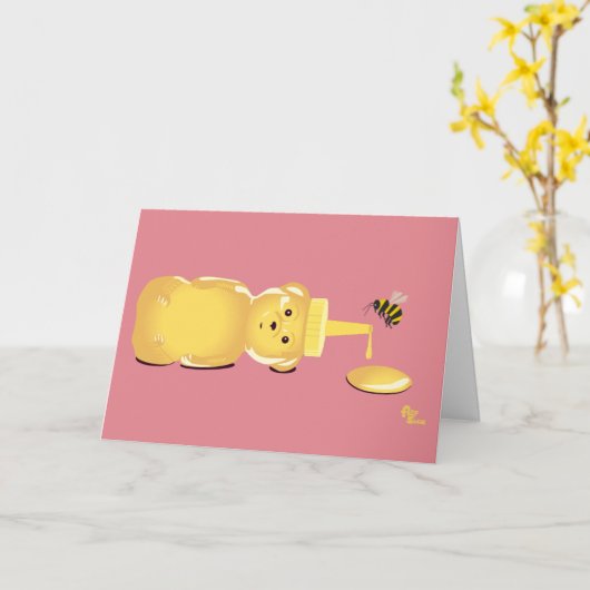 De Kaart van het Moederdag van de Bij van de (Gele Bloem)