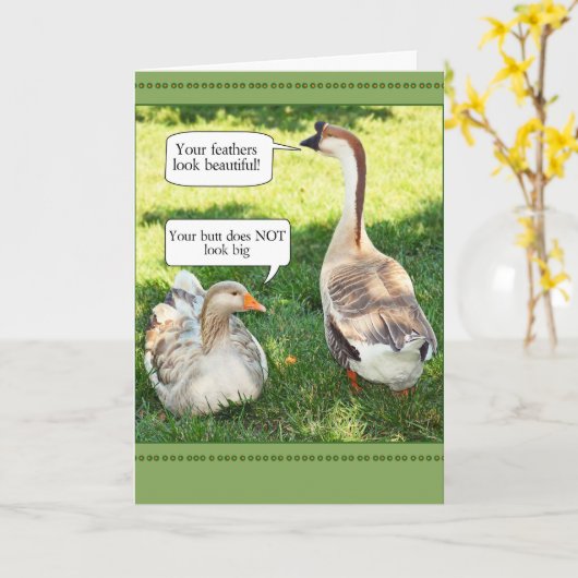 De Kaart van het Moederdag van de eend en van de (Gele Bloem)