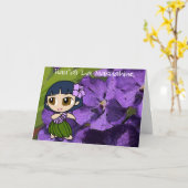 De Kaart van het Moederdag van de Honing van Aloha (Gele Bloem)