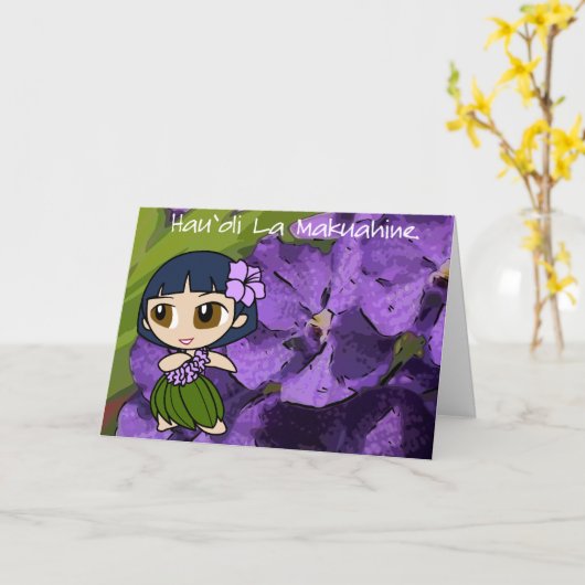 De Kaart van het Moederdag van de Honing van Aloha (Gele Bloem)