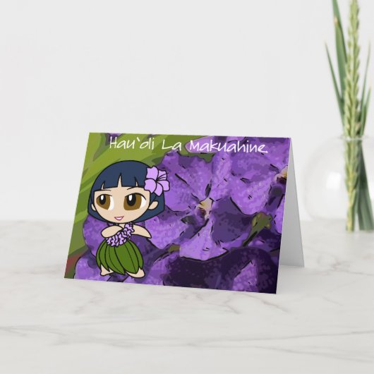 De Kaart van het Moederdag van de Honing van Aloha (Voorkant)