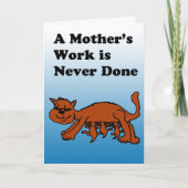 De Kaart van het Moederdag van de Kat van de (Voorkant)