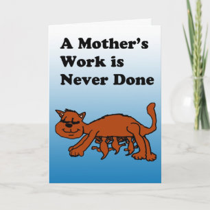 De Kaart van het Moederdag van de Kat van de