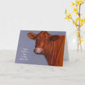 De Kaart van het Moederdag van de koe, Humor, (Gele Bloem)