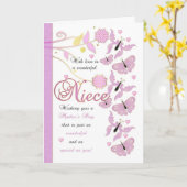 De Kaart van het Moederdag van de nicht met (Gele Bloem)