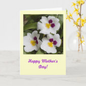 De Kaart van het Moederdag van de orchidee (Gele Bloem)