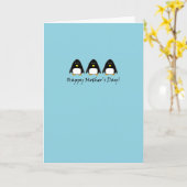 De Kaart van het Moederdag van de pinguïn (Gele Bloem)