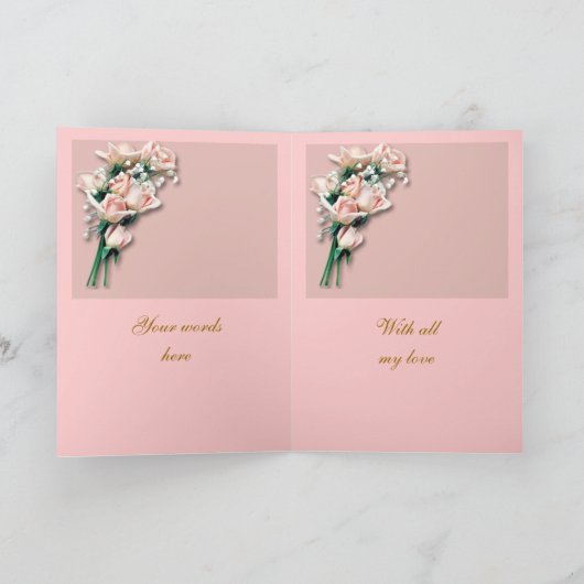 De Kaart van het Moederdag van de Rozen van de (Binnen)