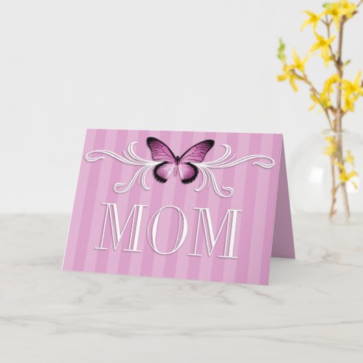 De Kaart van het Moederdag van de vlinder (Gele Bloem)